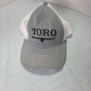 Gray and White Men's Cap